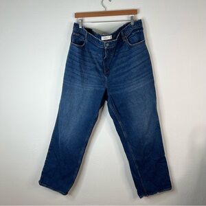 Abercrombie & Fitch The 90s Straight Ultra High Rise Jeans Dark Wash Size 35/20